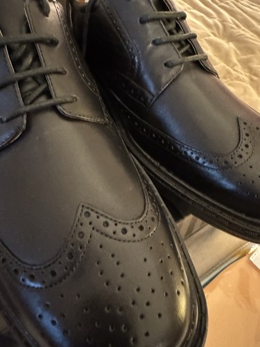 Comfort black wing tips - comfort,