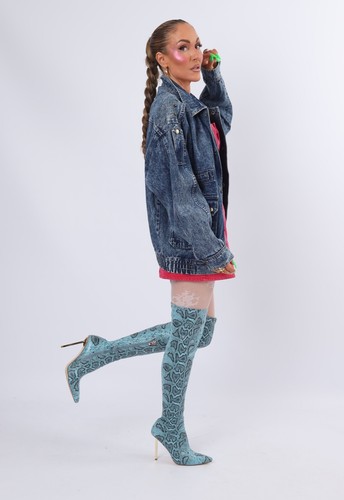 Vintage denim bomber - 90's,