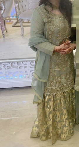 Small mint gold suit with - small,