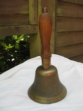 Vintage LONDON COUNTY COUNCIL/L.C.C. BRASS BRONZE HAND HELD BELL.School/Warning.