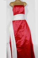 Alexia Bridesmaid Dress Small Red White Cocktail Prom Evening Womens Train-Loop