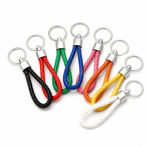 Braided faux leather strap - faux,