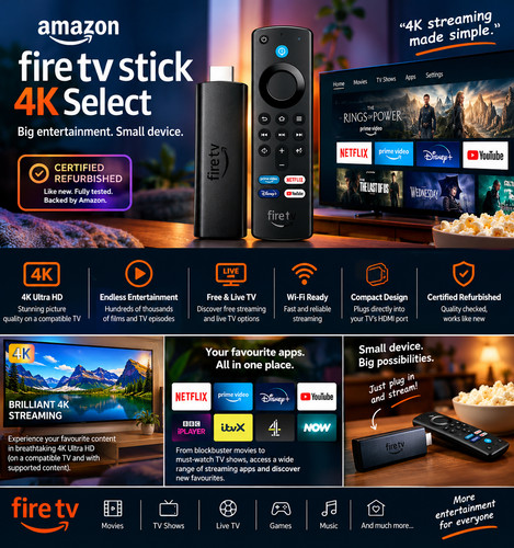 Amazon fire stick select - amazon,