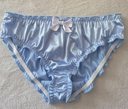 Satin ruffle frilly knickers - satin,