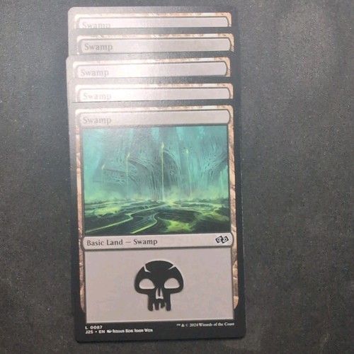 Mtg swamps random sets - x5,