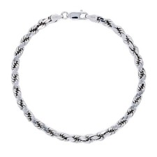 10k White Gold Mens 4mm