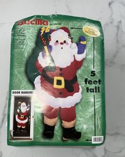 Bucilla 1998 Felt Santa Claus Kit 8401 5ft Door Wall Hanging Christmas Craft