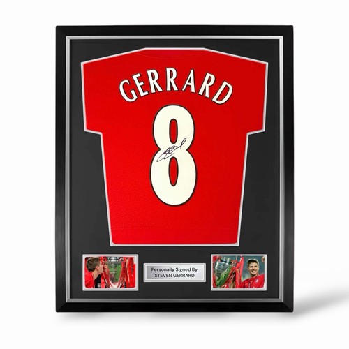 Gerrard signed framed - signed,