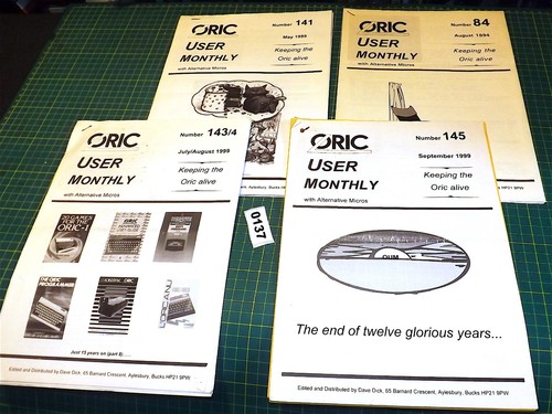 Oric user monthly job - oric,