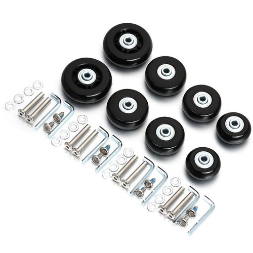 4pcs black suitcase wheels - 2/4pcs,