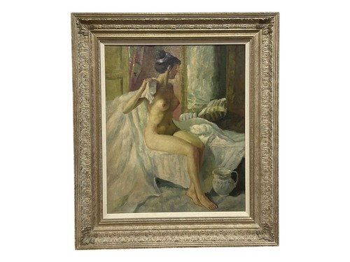 Large oil panel - large, nude
