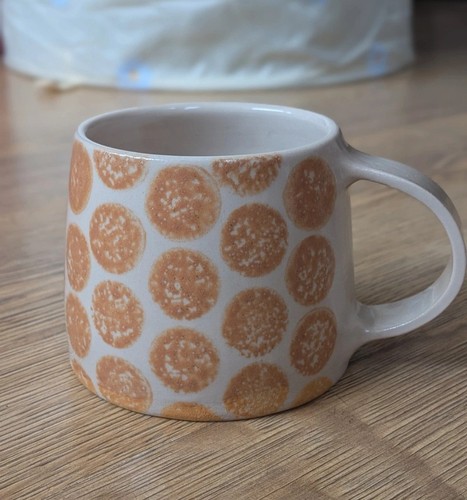 Handmade yellow polka dot - handmade,