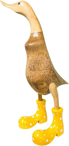Wooden crafted duck figurine - crafted,