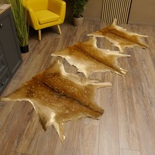 Male Deer 3X Hides Deer Skin Rug Decoration L 102-106 Cm 87.3.20