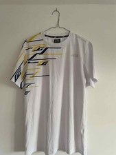 Yonex Men's Badminton Shirt - White Mix Colour - UK Size Large