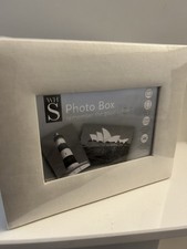 WHS Cream Photo Storage Box Box Photo Memory Holder Up to 300 Photos 7x5 6x4