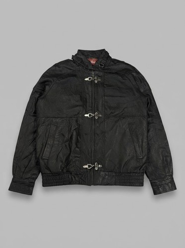 Vintage 90s black real - black, leather