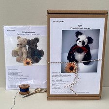 Mohair panda bear making kit - mohair,