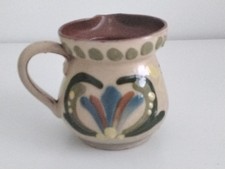 Antique Aller Vale Devon Art Pottery Vase Scandy pattern c1890