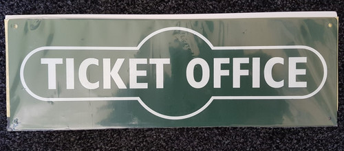 Metal sign ticket - metal,