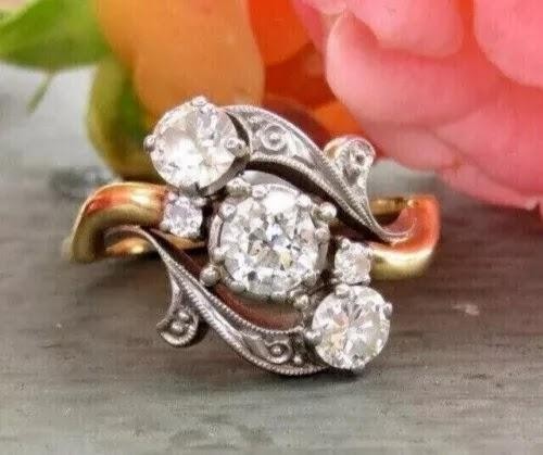 Victorian vintage 3ct lab - vintage,