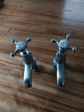 Antique Vintage Twyfords Hanley Hot And Cold Taps CWW38
