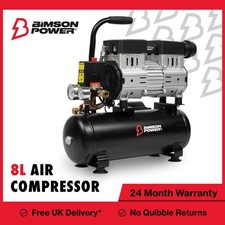 Bimson Power 8L Oil Free Air Compressor, Low Noise, 116 PSI, Lightweight, 131L/m