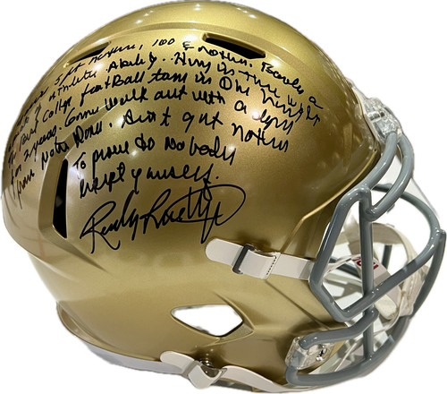 Rudy ruettiger signed notre - signed,