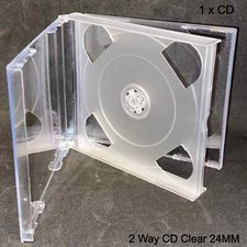 2 Way Clear Double 24mm Spine