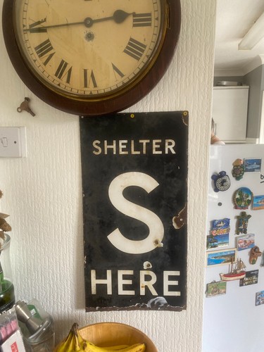 Ww2 air raid sign for - sign, s