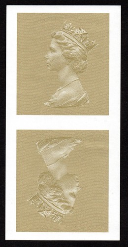 Qeii tete beche unprinted - ,