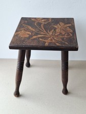 Wooden Plant Stand Indoor Small Side Table DIY Project Wood Table 30cm Tall