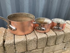 set of 3 x copper G Leclerc