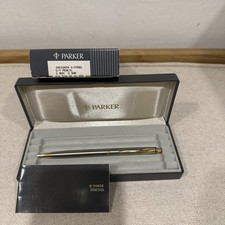 *New Old Stock* Vintage 1992 Parker Insignia Pencil Gold Trim/Steel Body