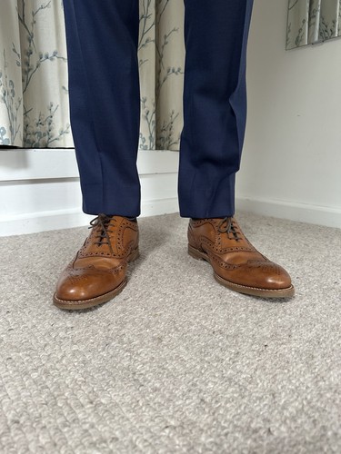 Loake tan brown brogues - tan,
