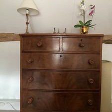 Antique Victorian Mahogany Bow