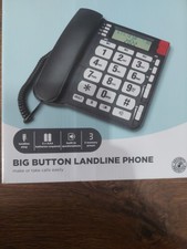 Big Button Landline Telephone  Hands Free Caller Display Home Phone New