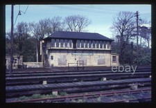 ORIGINAL 35mm slide- Stranraer Harbour Junction signal box, Scotland c.1963.