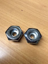 BSA BANTAM D5 D7 D10 D14 CHROME FORK STANCHION TOP NUTS 1958-69  90-5251 Nos