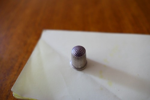 Silver thimble 5 - thimble, 1