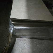 (porcelain) tile beige travertine  480 x 250mm  lot. of 6+ m2