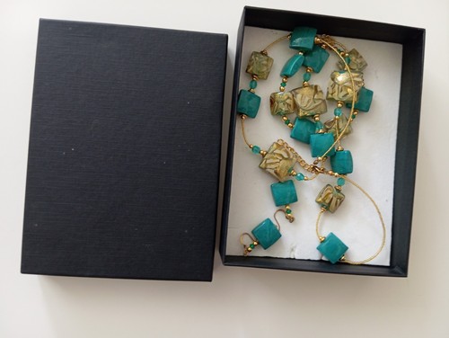 Retro murano style teal - murano,