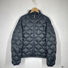 Hugo Boss Puffer Jacket Mens *M 40R Black Real Down Quilted Diamond Baffle