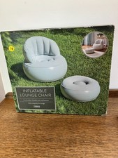 Tesco Grey Inflatable Lounge