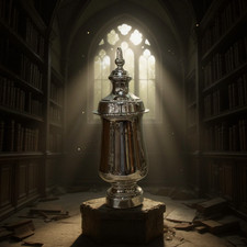 Chrome Ginger Jar 40cm Modern