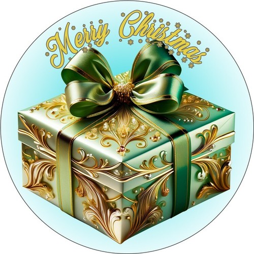 Christmas gift cake toppers - christmas,
