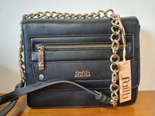 Faith ladies black handbag with faults