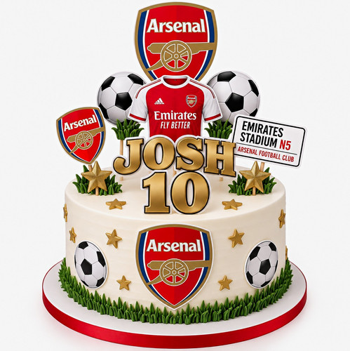 Personalised football cake - personalised,