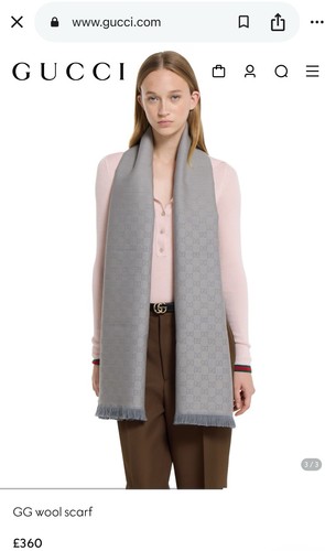 Gucci jacquard scarf - gucci, gg