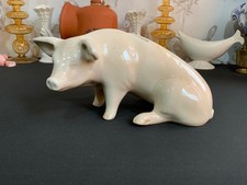 Vintage porcelain Pig piggy bank by Bovey pottery Devon